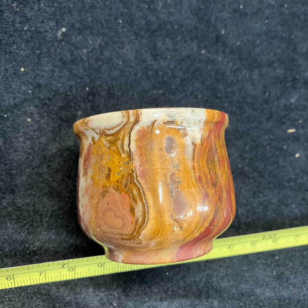 Elegant Marble Vase - Multicolor